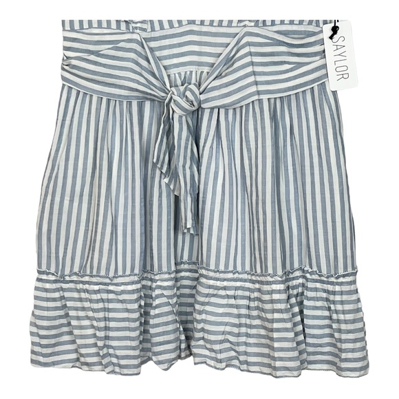 Saylor Adelaide Striped Ruffle Mini Dress - Picture 8 of 12